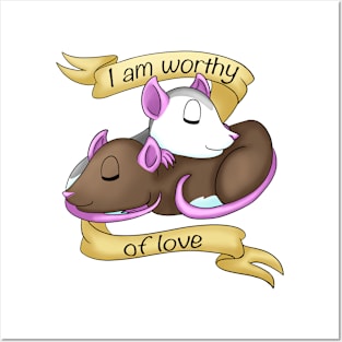 I Am Worthy of Love Posters and Art